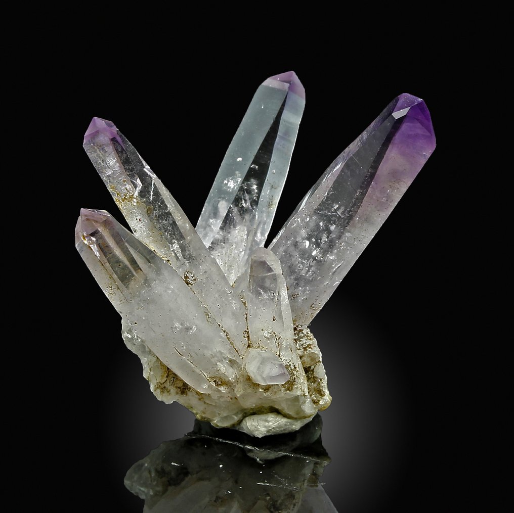 Di alta qualità! Amethyst Gemelli Cristalli - Altezza: 2.5 cm - Larghezza: 2.5 cm- 4 g #3.2