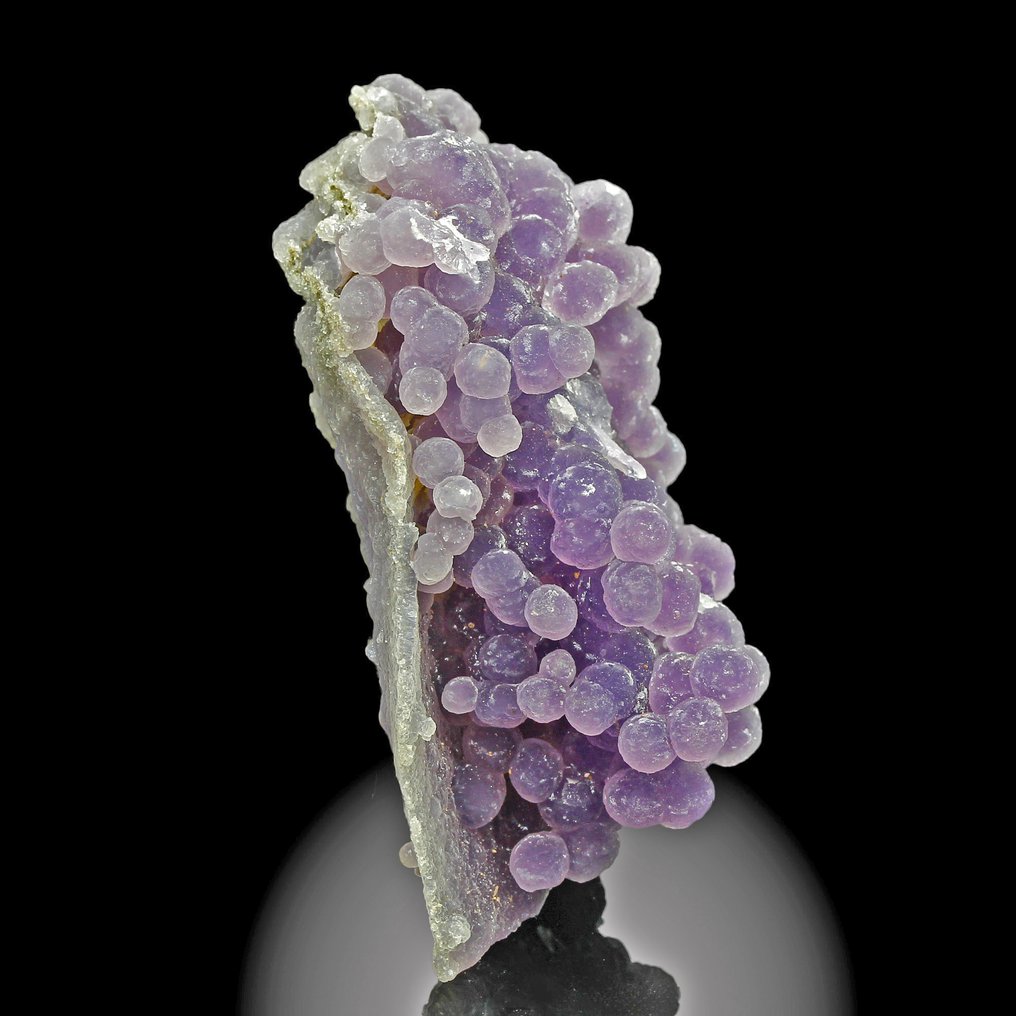 闪耀！紫葡萄玛瑙玉髓 水晶簇 - 高度: 7.3 cm - 宽度: 4.2 cm- 87 g #1.0