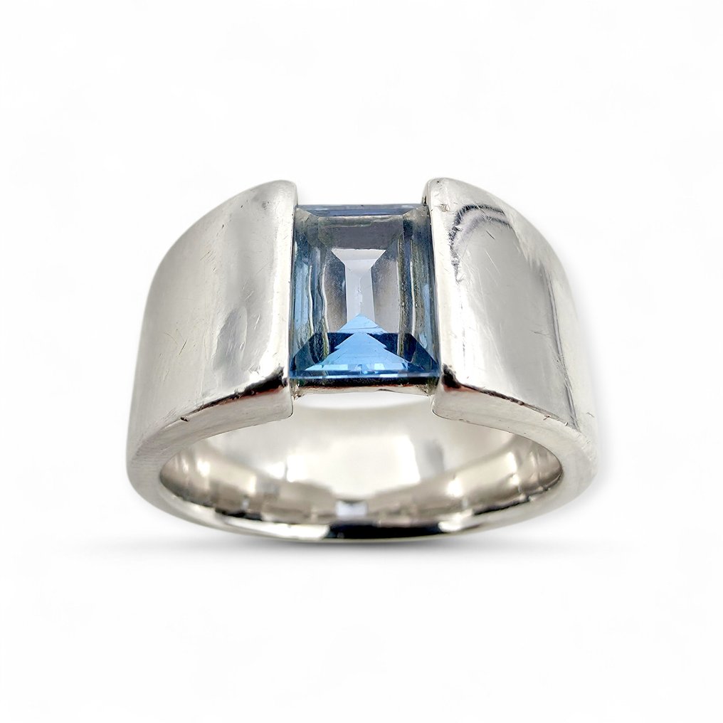 Senza prezzo di riserva - Anello Argento - Topaz (Certificato) #3.2