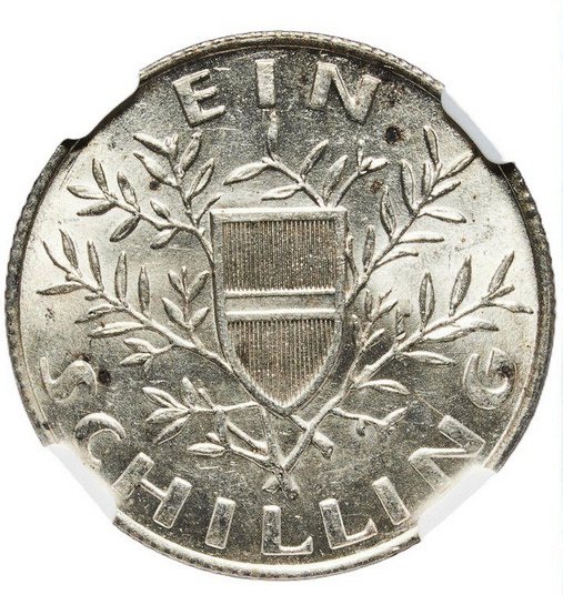 奧地利. Schilling 1924 - NGC MS64 #1.0