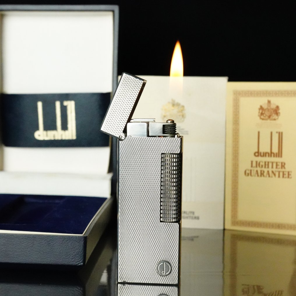 Dunhill - Barley Pattern Rollagas Lighter - χωρίς τιμή ασφαλείας - Αναπτήρας - Silver plated #1.0