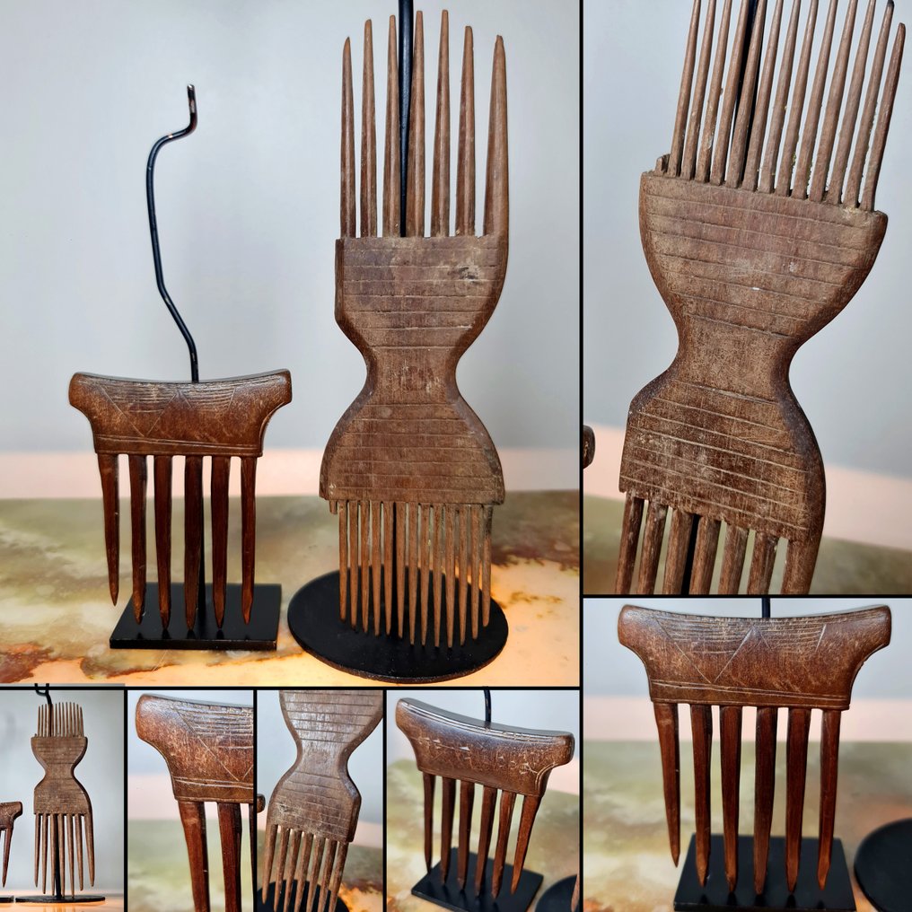 Comb (2) - Wood - 2 old combs #1.0