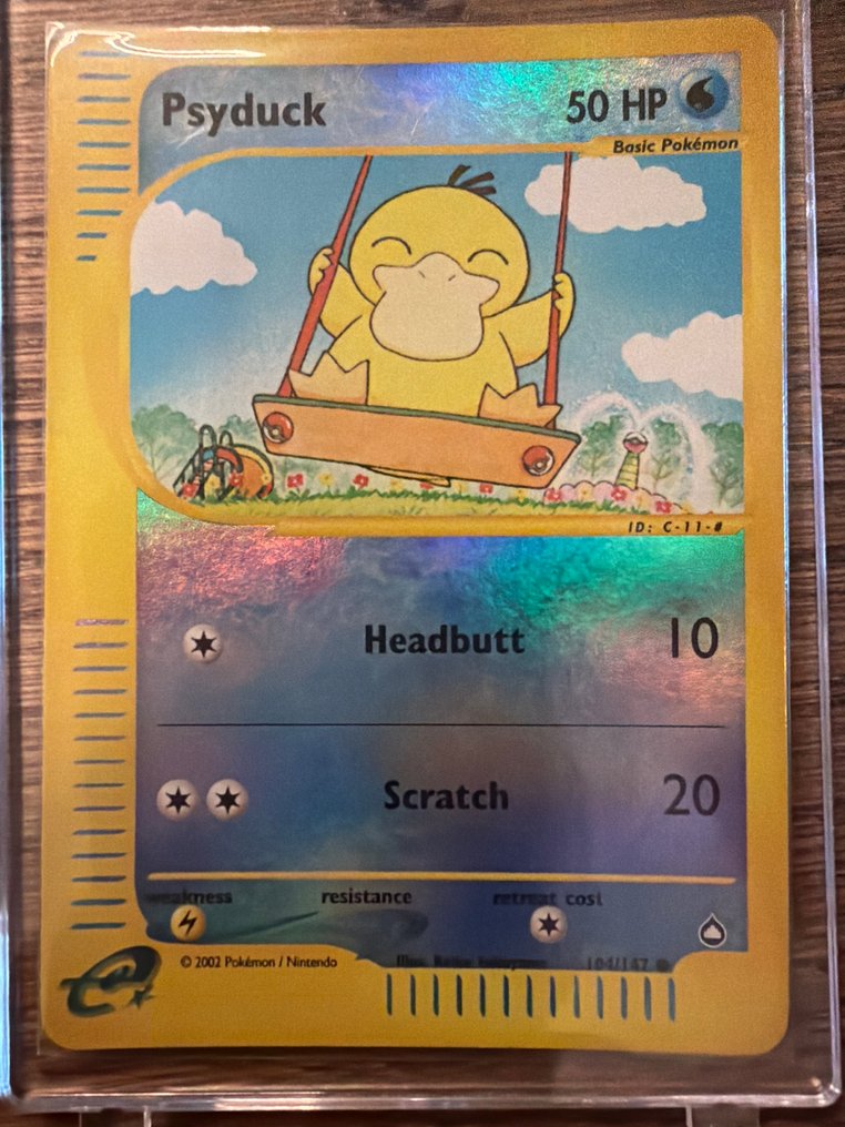 Pokémon - 1 Card - Psyduck C-1-1 压膜 - WOTC - Aquapolis #1.0