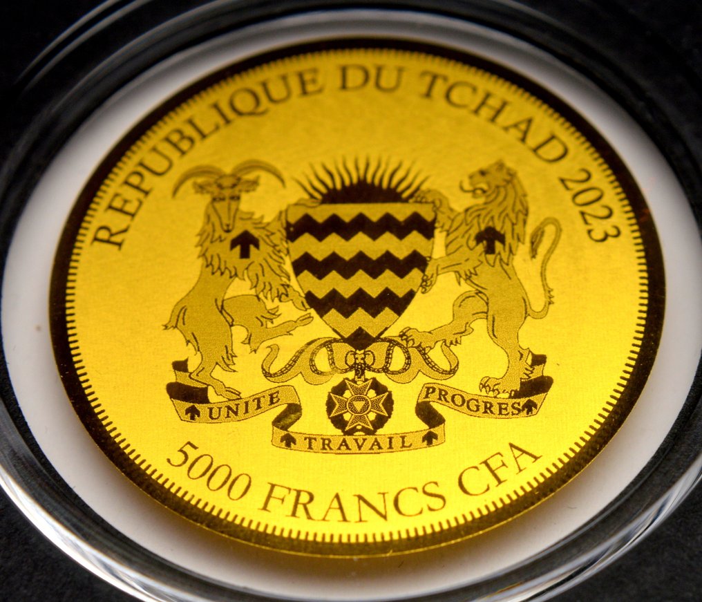 Csád. 5000 Francs 2023 Australian Kookaburra - Bullion Coins of the World - 1/200oz (.999)  (Nincs minimálár) #4.3