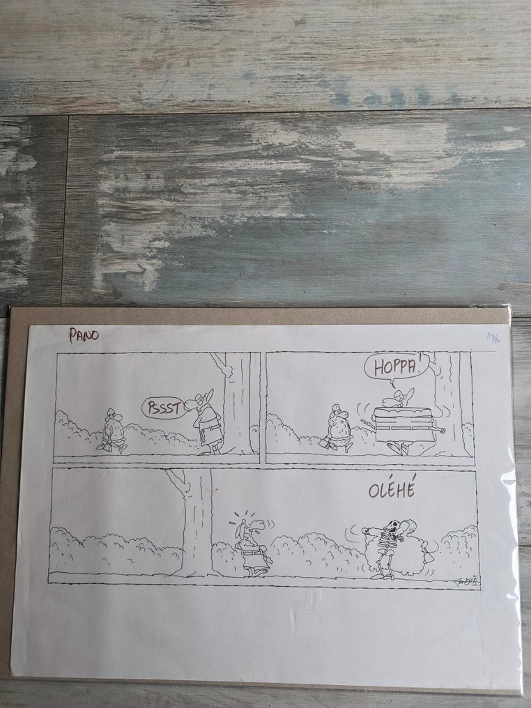 Toon van Driel 墨水在纸上 - F.C.Knudde - Originele Striptekening van F.C Knudde #1.0