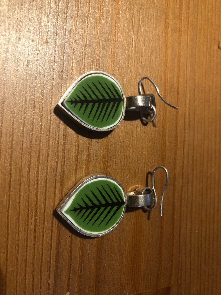 χωρίς τιμή ασφαλείας - Σκουλαρίκια Ασημί, Enamel #1.0