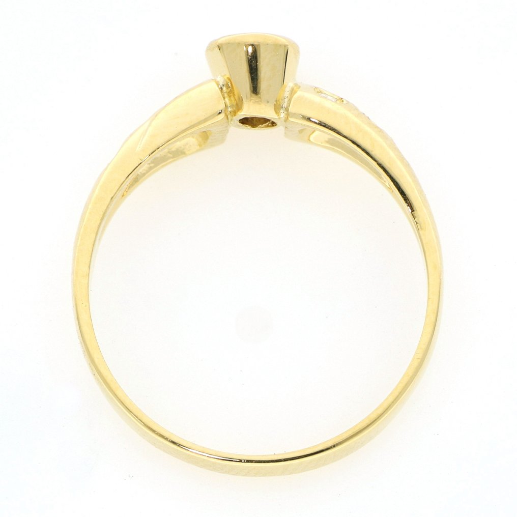 Sans prix de réserve - Bague - 18 carats Or jaune -  0.20ct. tw. Diamant (Naturelle)  - Diamant #4.3