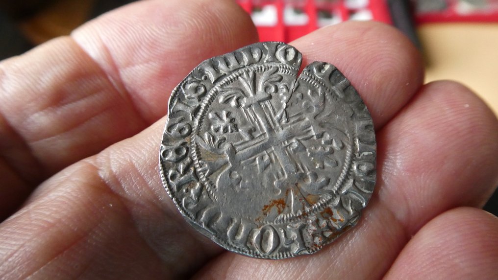 意大利， 那不勒斯王国 Roberto D'Angiò (1309-1343). Gigliato  (没有保留价) #2.1