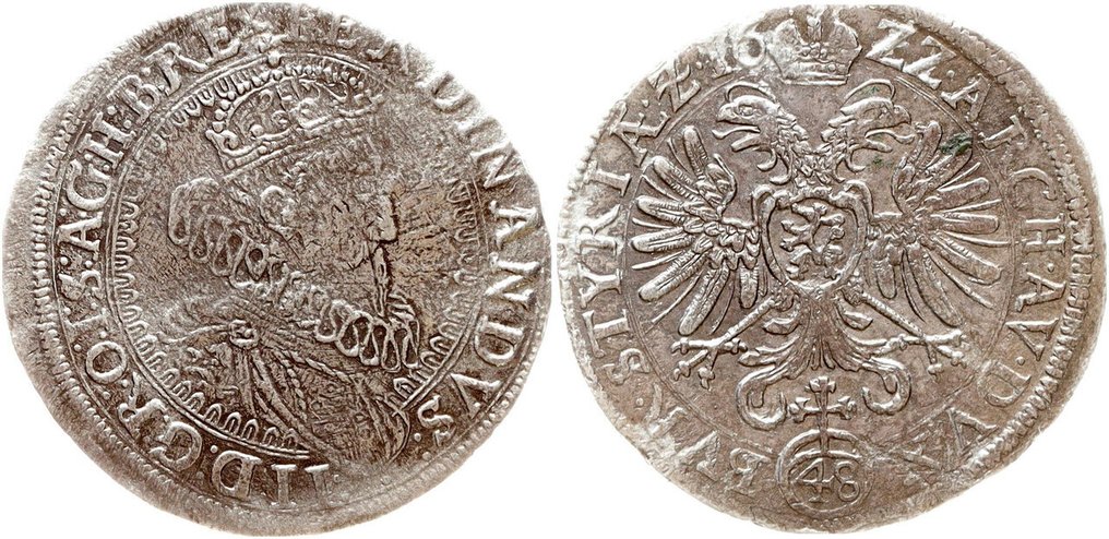 Austria. Kipper 48 Kreuzer 1622, Graz. R #1.0