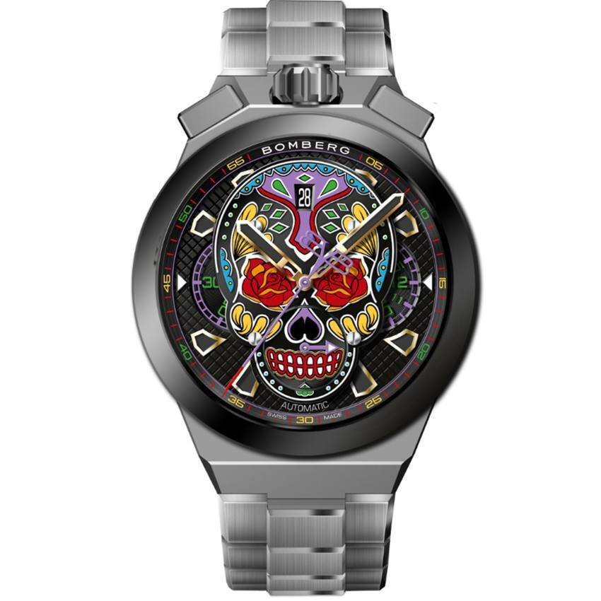 Bomberg - Bomberg Automatik Chronograph Bolt-68 BF44CHASP-04-1.12 – Neo Calaveras - Nincs minimálár - BF44CHASP.04-1.12 - Férfi - 2020+  #1.0