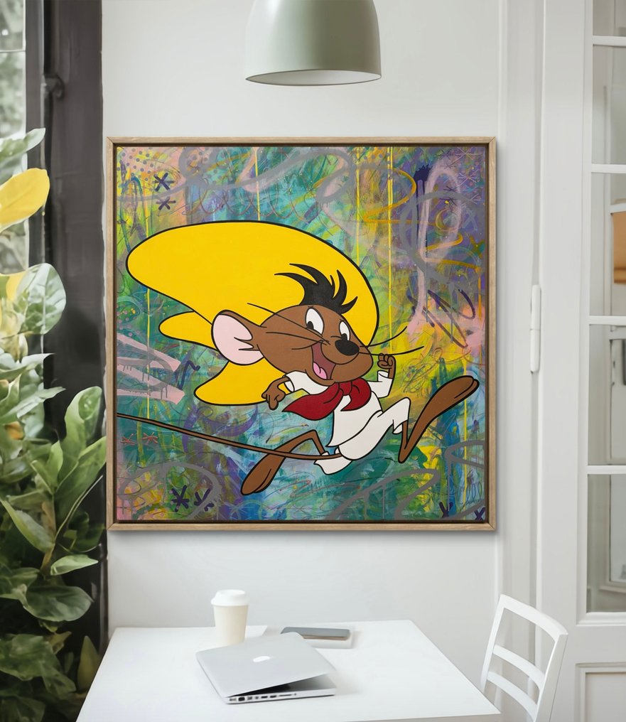 isem (1985) - Speedy gonzales X Go fast (size XL 100x100 100% hand paint) #3.2
