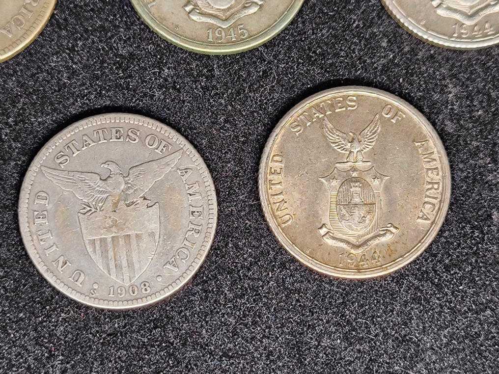 Fülöp-szigetek. 50 centavos Lot of 5 coins  (Nincs minimálár) #4.3