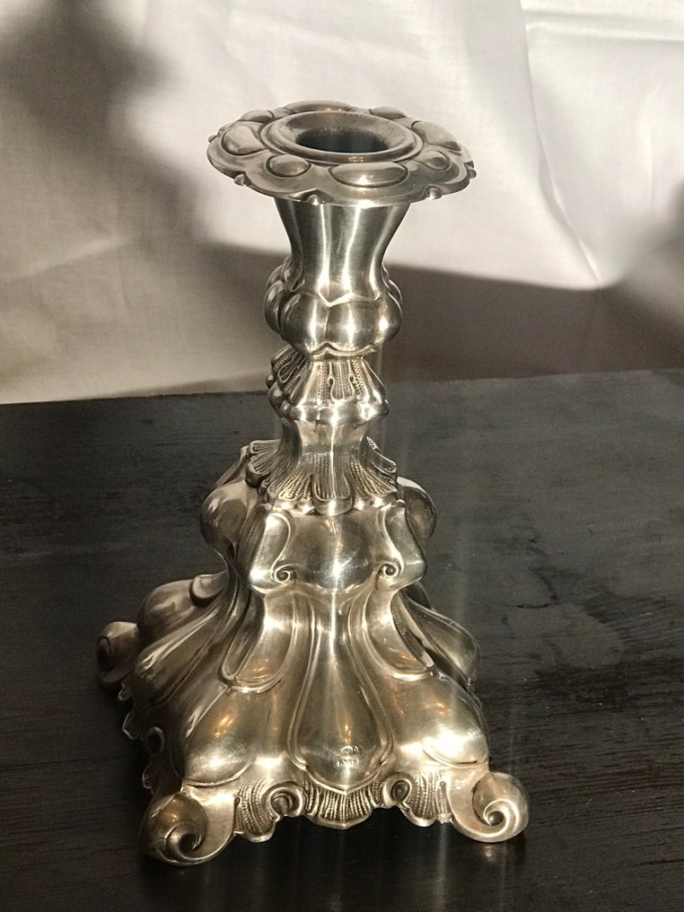 H.Marthinsen sølvvarefabrikk, Tønsberg, - For Swedish Market - Candelabru - .830 argint - c.1925 #3.2