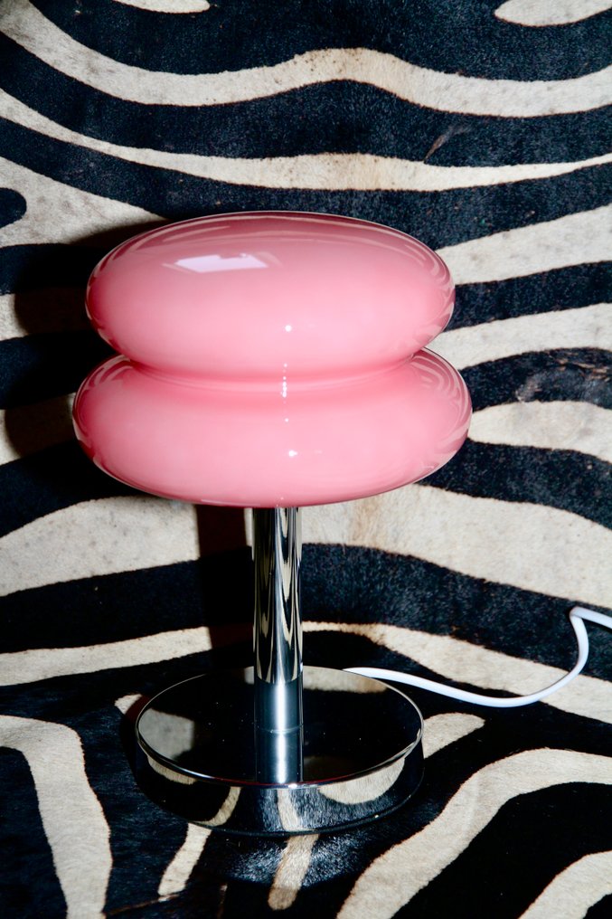 台灯 - 玻璃, 铬 - 粉色的 Bauhaus #1.0
