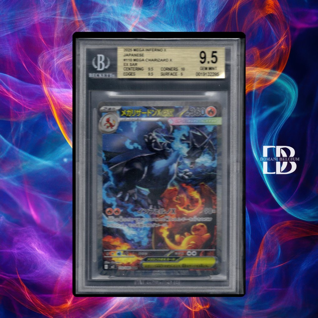 Pokémon - 1 Graded card - Charizard Folie - Beckett 9.5 #1.0