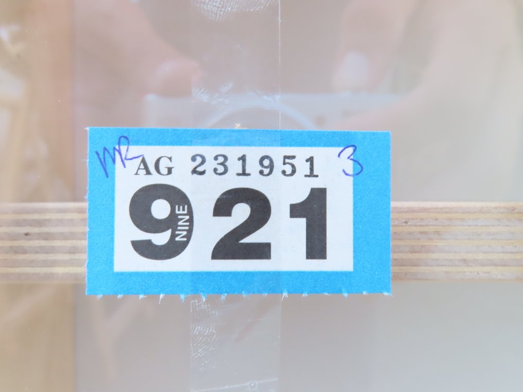 Heins - Vitrine - Dubbele vitrine 13cm/120cm x 58.5cm x 10cm met 5 planken met in gevreesde rails H0 en plexiglas - Hout, Plexiglas - Dubbele vitrine #2.1