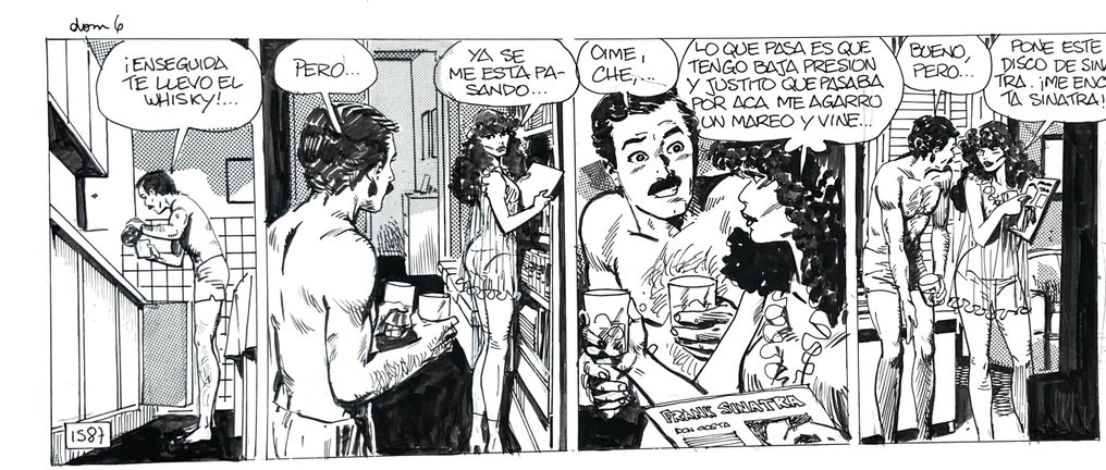 Altuna, Horacio - 1 Original strip - Loco Chavez - Strip 1587 #1.0