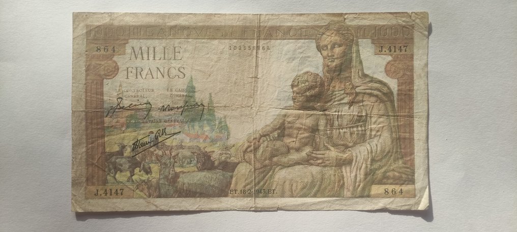Franța. - 4 banknotes - various dates (Fără preț de rezervă) #4.3