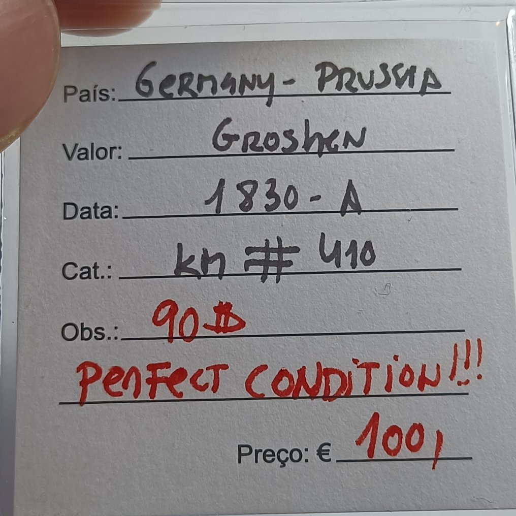 德国, 普鲁士. Friedrich Wilhelm III. 1 Silber Groschen 1830. Condition (没有保留价) #2.1