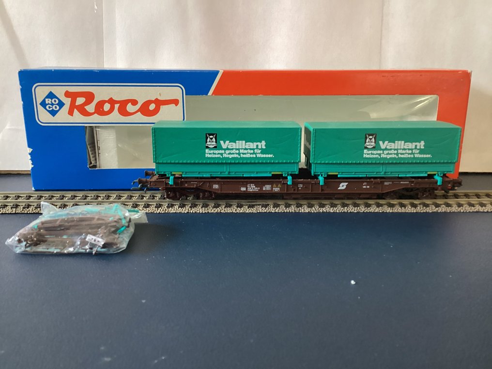 Roco H0 - 1 x 46577, 1 x 47633, 1 x 47026 - Modelltog godsvogn (3) - DB, ÖBB #4.3