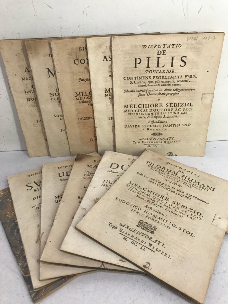 Collectif - Disputatio Cheirurgica de Ulceribus... [14 dissertations de médecine] - 1647-1688 #1.0