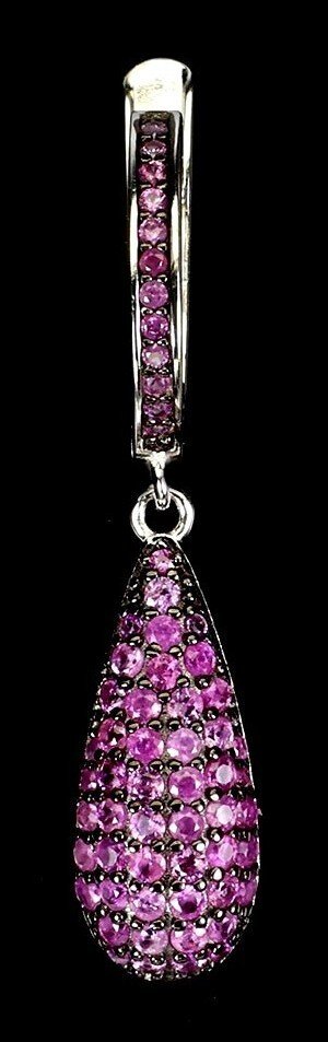 Utan reservationspris - Örhängen Silver - Ruby #1.0