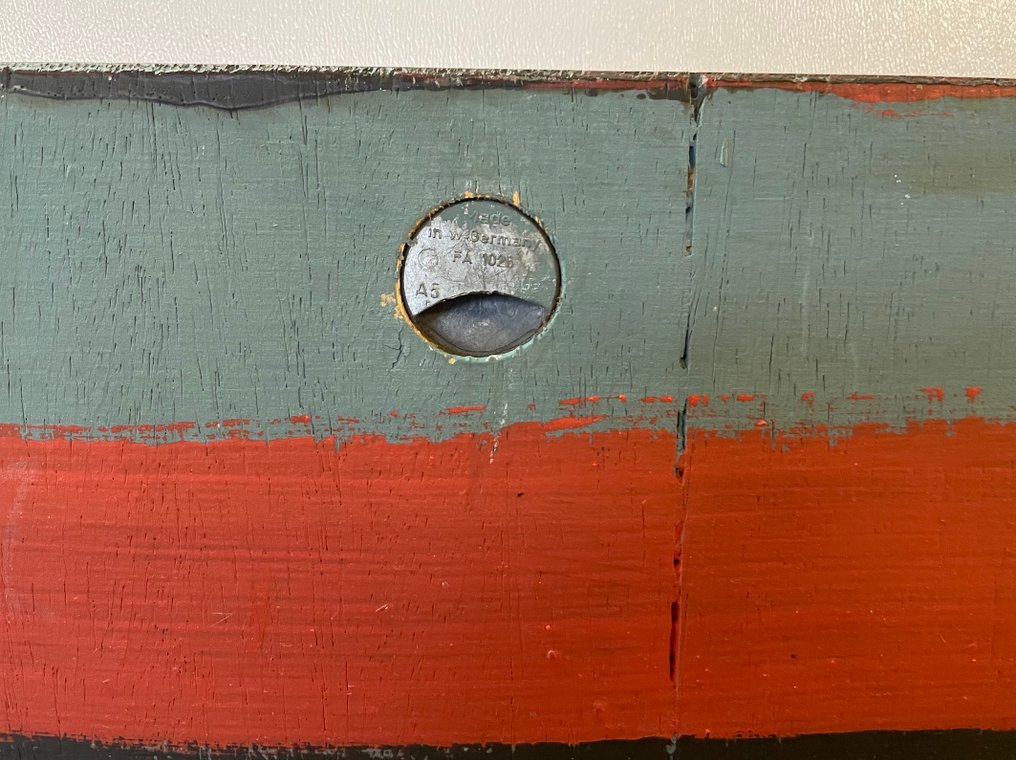 Χριστιανική αγροτική ζωγραφική - ξύλινη πινακίδα με θρησκευτικό θέμα - 140 εκ. - Ξύλο - 1960-1970 #3.2