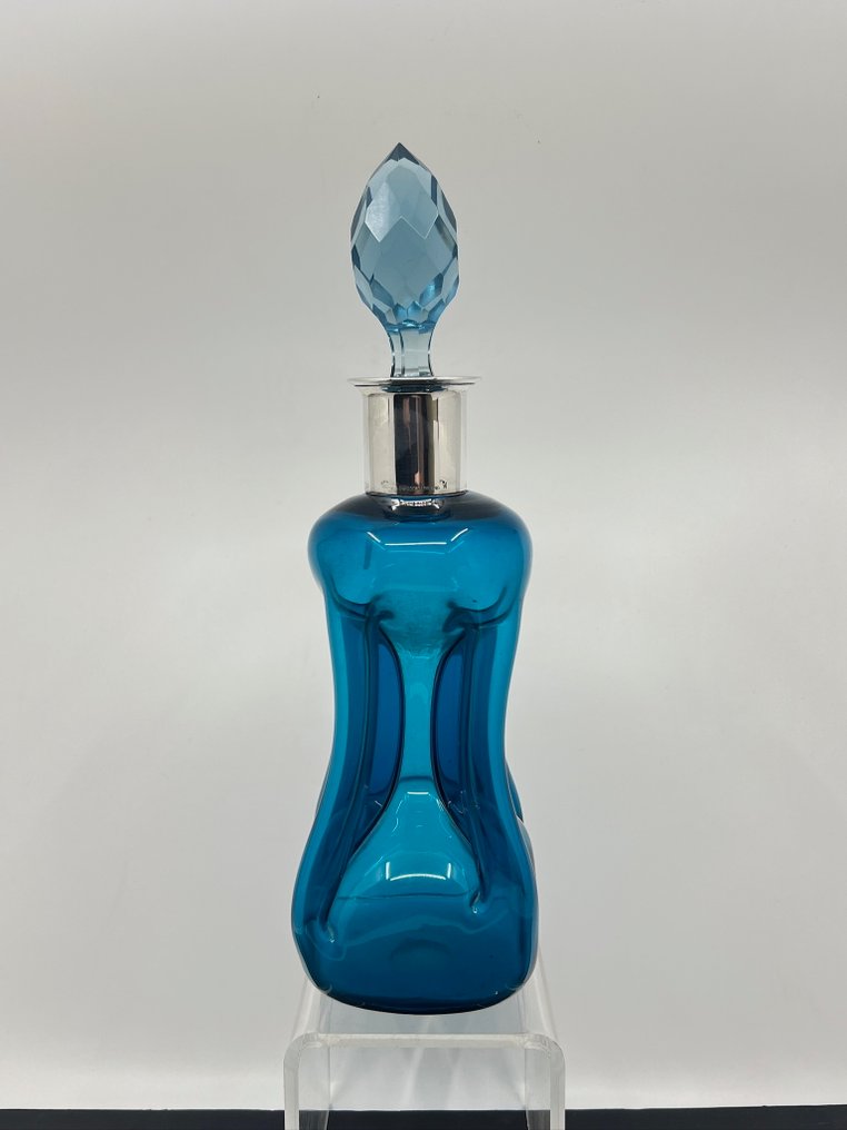 Gebrüder Kühn - Φιάλη οίνου - Holmegaard «Glug Bottle» - .925 silver - Μήλο-Μπλε-Θάλασσα Πράσινο #3.2