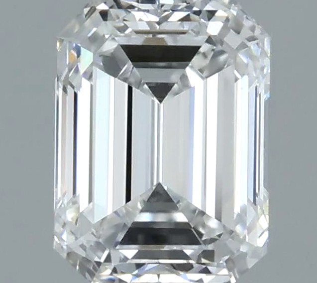 No reserve price - 1 pcs Diamond (Natural) - 0.50 ct - Emerald - D (colourless) - IF - Gemological Institute of America (GIA) - *EX VG* #1.0