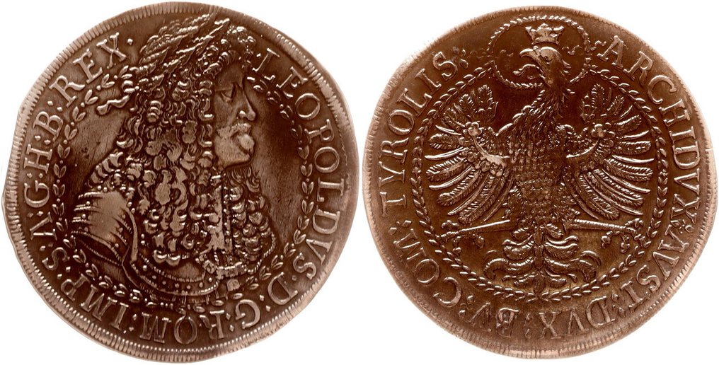 Austria. Leopold I. 1657-1705. Dicker Doppeltaler o.j. Hall #1.0