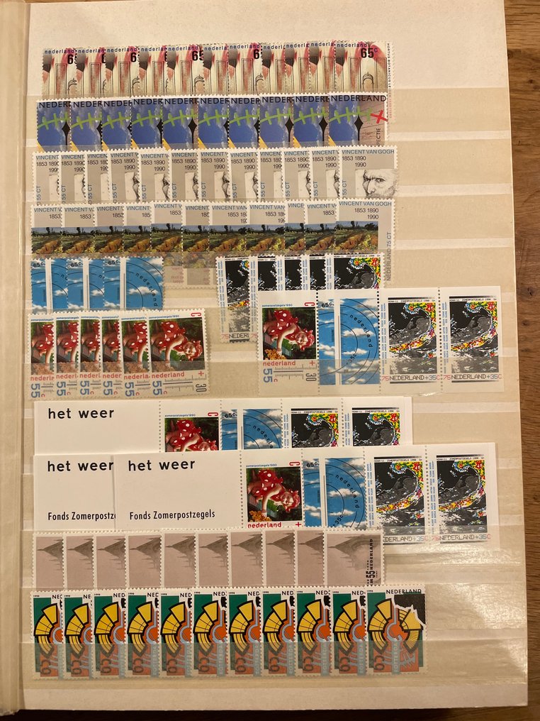 Holanda 1967/2001 - Partida pós-fresco / álbum DAVO com folhas. #3.2
