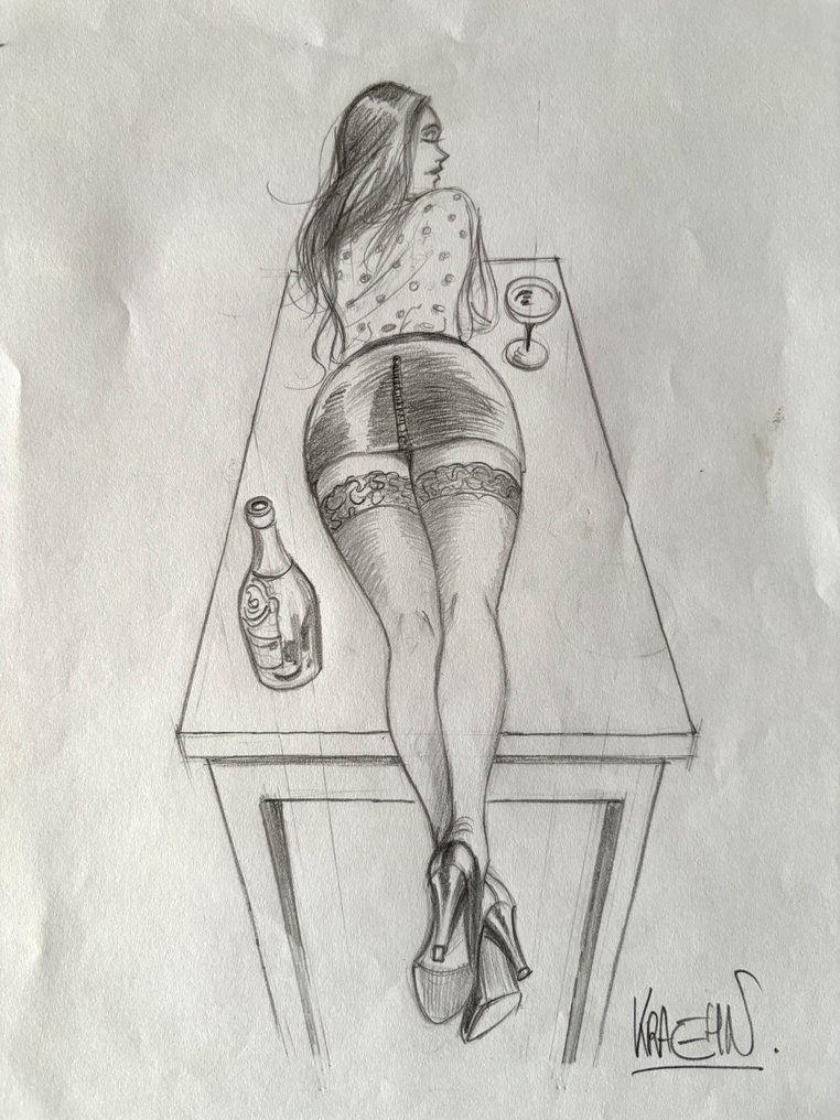 Kraehn, Jean-Charles - 1 Eredeti dedikált rajz #1.0