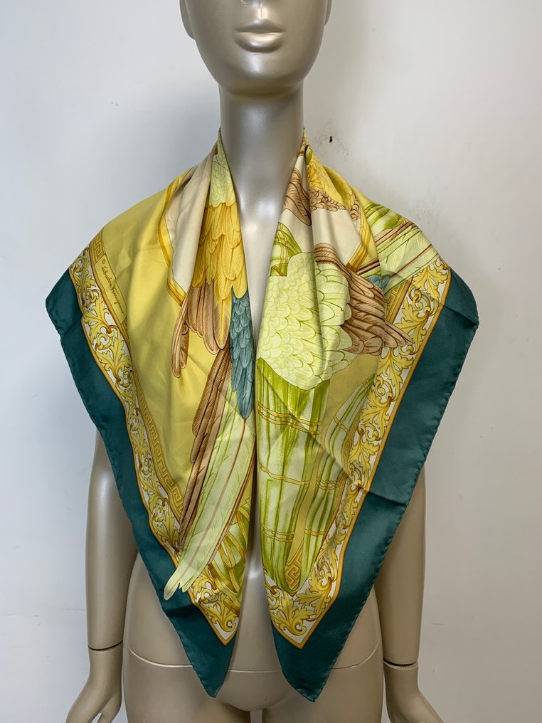 Salvatore Ferragamo - Flora - Pappagallo - Φουλάρι #1.0