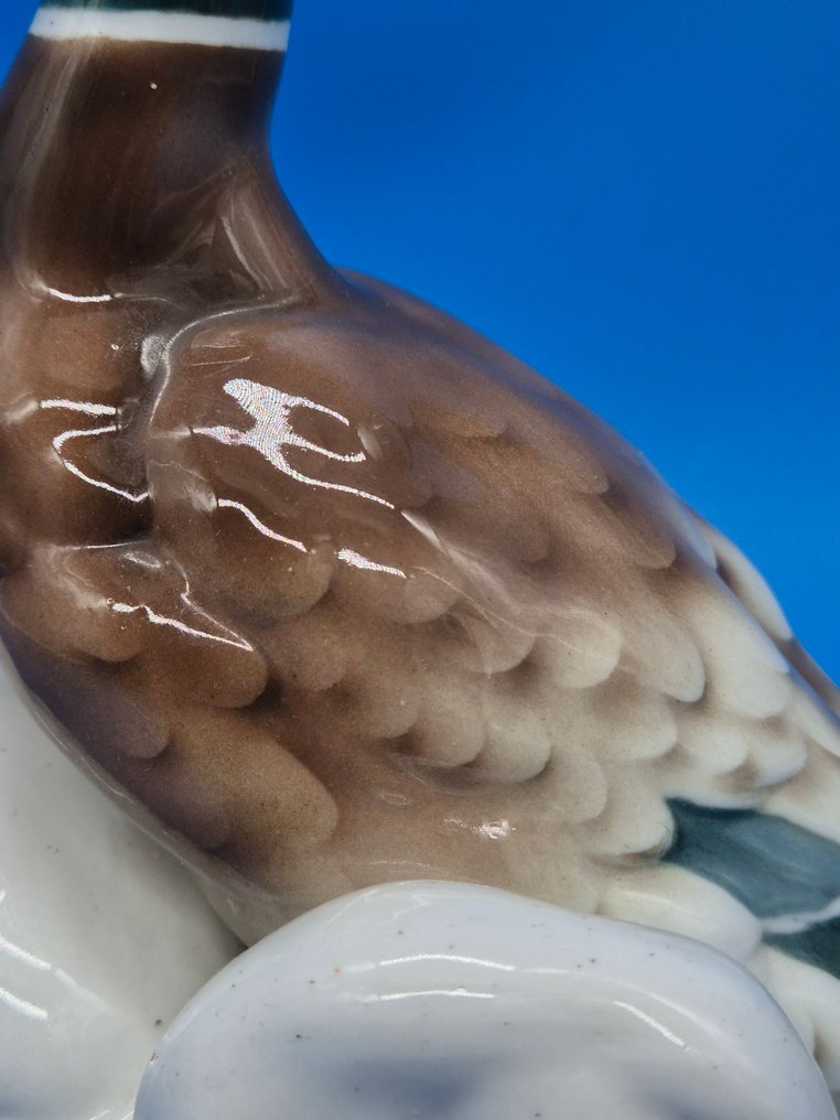 Roschützer Porzellanfabrik Unger & Schilde - 小雕像 - Tierfigurengruppe – Enten - 瓷器 #4.3