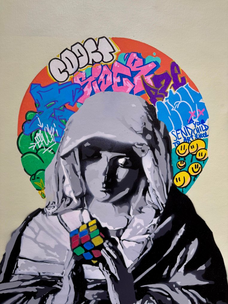 Quiona+ (1987) - ‘The Virgin with the Rubik’s Cube’ (No Reserve Price) #4.3