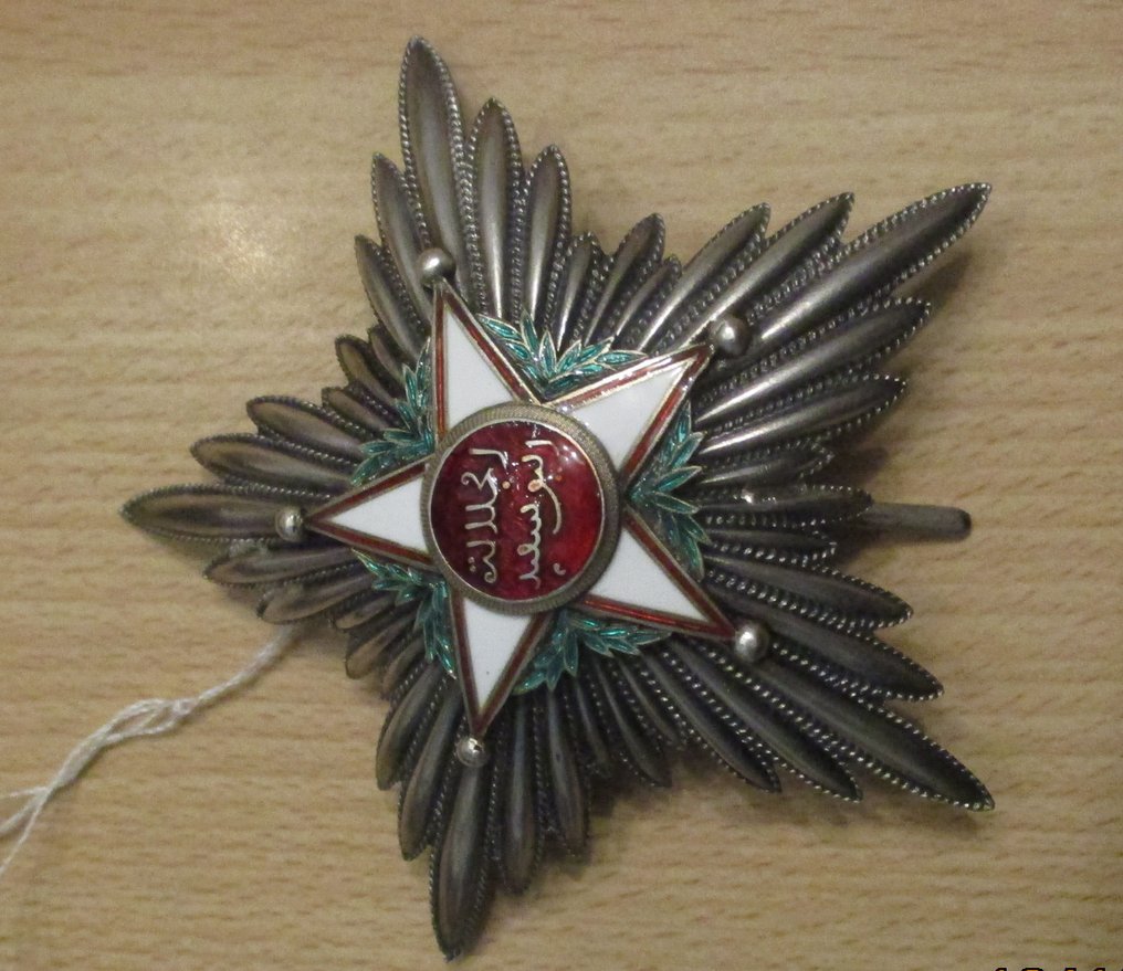 摩洛哥 - 陸軍／步兵 - 軍功章 - 摩洛哥奥伊萨姆王朝勋章大官章 #1.0