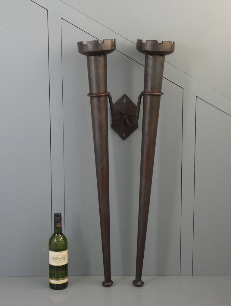 Κηροπήγιο Τοίχου κανδήλα, Τοίχου φακός (97 εκ.) - Σίδερο - Ντουέτο #2.1