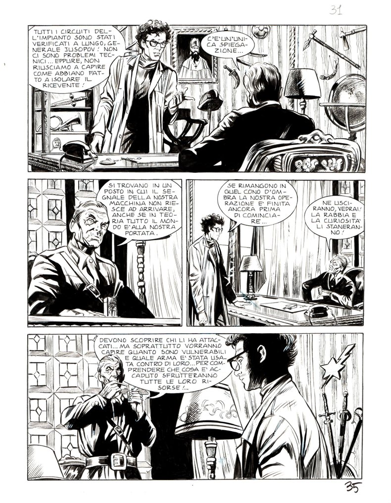 Laurenti, Mauro - 2 Original page - Dampyr #170 - "Zarema!" - 2014 #1.0