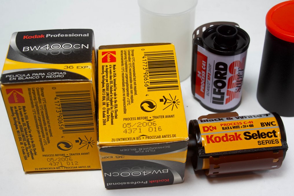 Fuji, Kodak, Agfa, Ilford 13x film Bianco & Nero 35mm scadute Câmera analógica #2.1