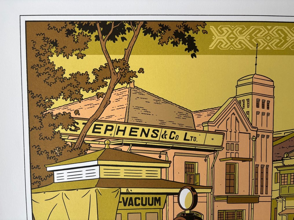 Peter van Dongen - 1 Silkscreen - Makassar Pasarstraat - 2004 #3.2