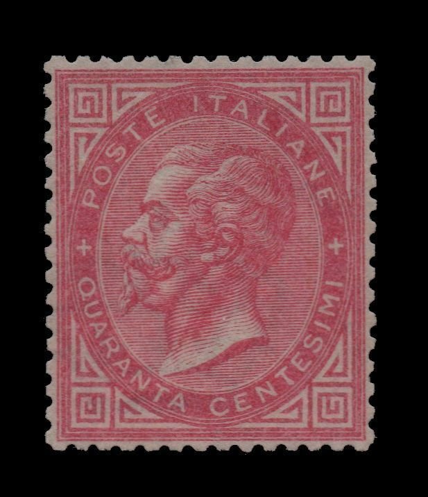 Ιταλία Βασίλειο 1863 - REGNO - 1863 100 40 Τυπώματα από το Λονδίνο, MNH - ΕΞΑΙΡΕΤΙΚΟ - Πιστοποίηση Χρυσού Raybaudi #1.0