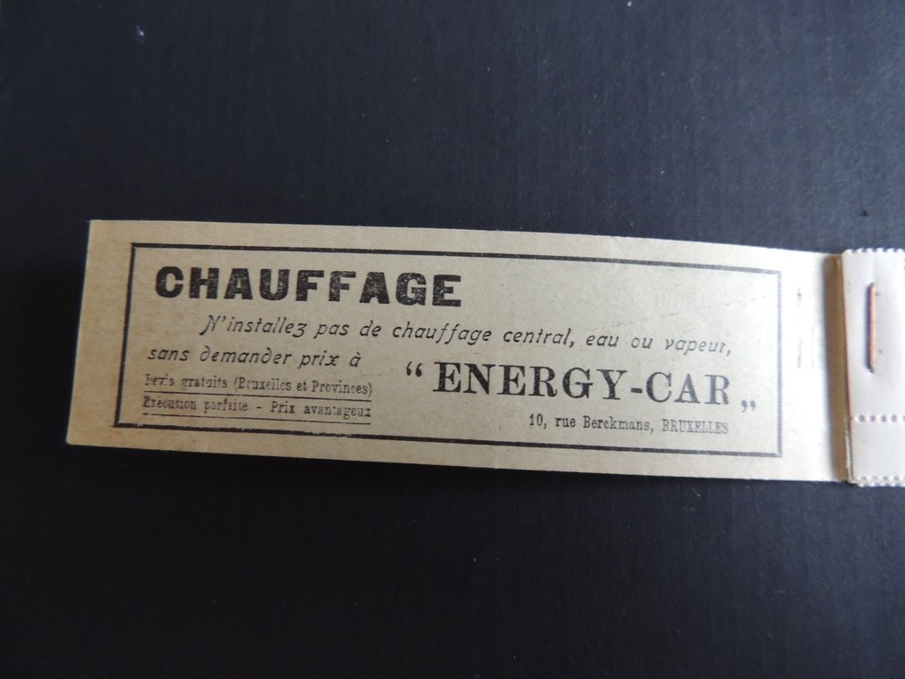 Belgien 1914 - Carnet de 30 frimærker Cob # A10b #1.0