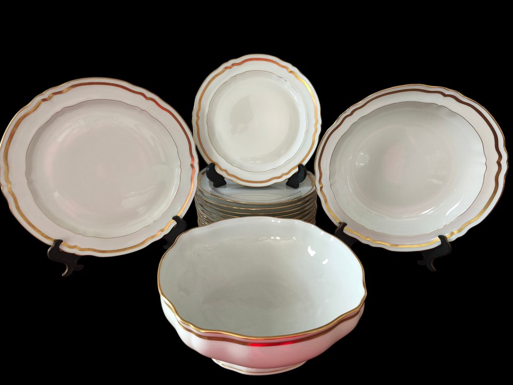 Raynaud & Cie Limoges - Table service for 12 (15) - Marie Antoinette - Porcelain #2.1