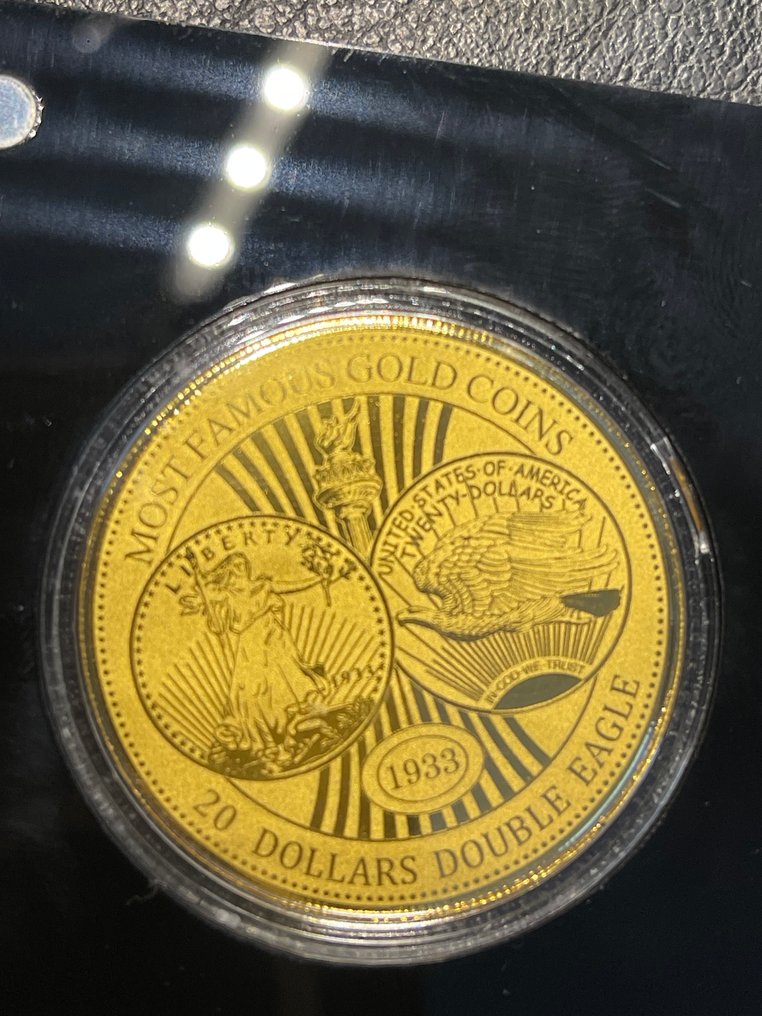 Niger. 20 Dollars 1933 Gold Goins Double Eagle 1/200 Oz.999 (Ingen mindstepris) #2.1