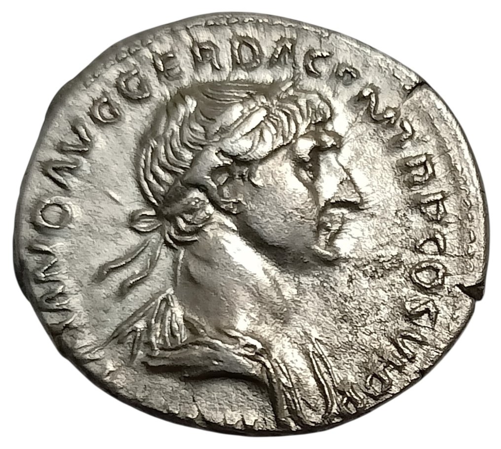 Rooman imperiumi. Trajan (98-117 aaj.). Denarius Rome - Column of Trajan #1.0