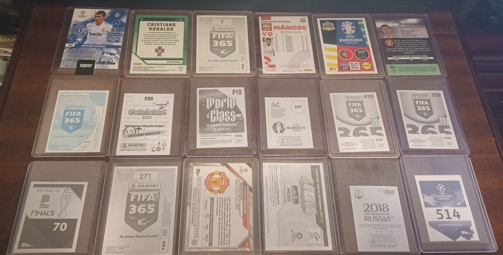 Panini 克里斯蒂亞諾·羅納度, 萊納爾·梅西 - 18 Mixed collection - 全新 (M) #2.1