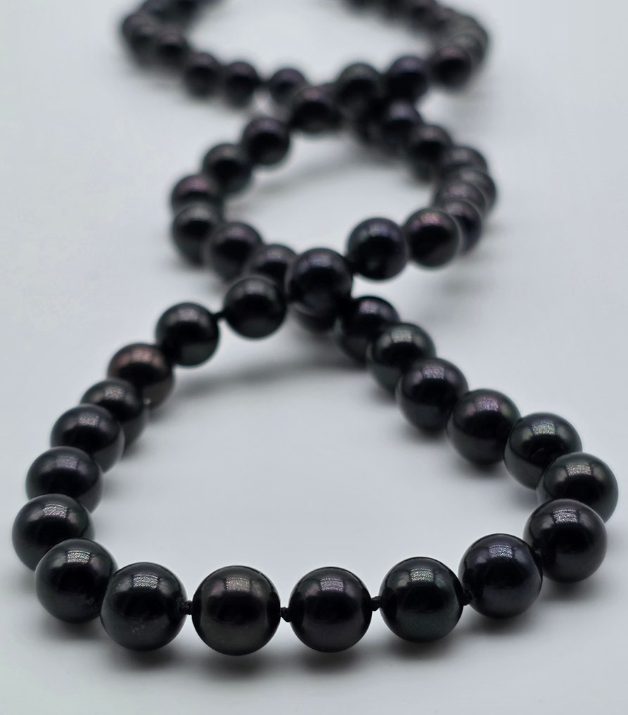 χωρίς τιμή ασφαλείας - Κολιέ - 18 καράτια Κίτρινο χρυσό Μαργαριτάρι - Μαργαριτάρια akoya από 6,5 έως 6,9. #1.0