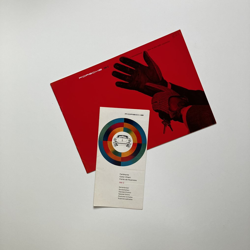 PORSCHE 356 C brochure & color leaflet - 1963 #1.0