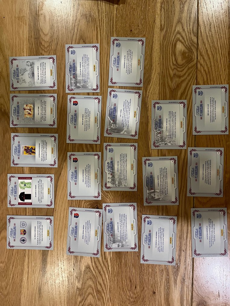 帕尼尼 Lamine Yamal, 莱昂内尔·梅西, Ronaldinho, Johan Cruyff, 马拉多纳 Set of FC Barcelona Anniversary - 19 Card - 优秀（EX） #1.0