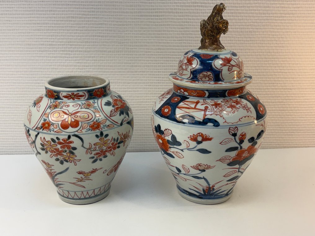 Teller (2) - 2 jolis vases meiji Japon - poircelaine #1.0